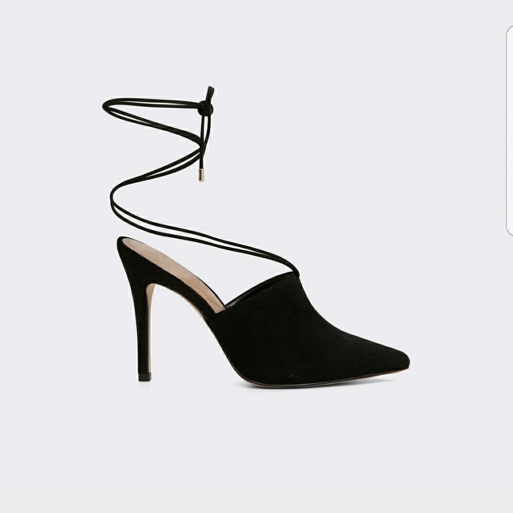 Lace up Mules